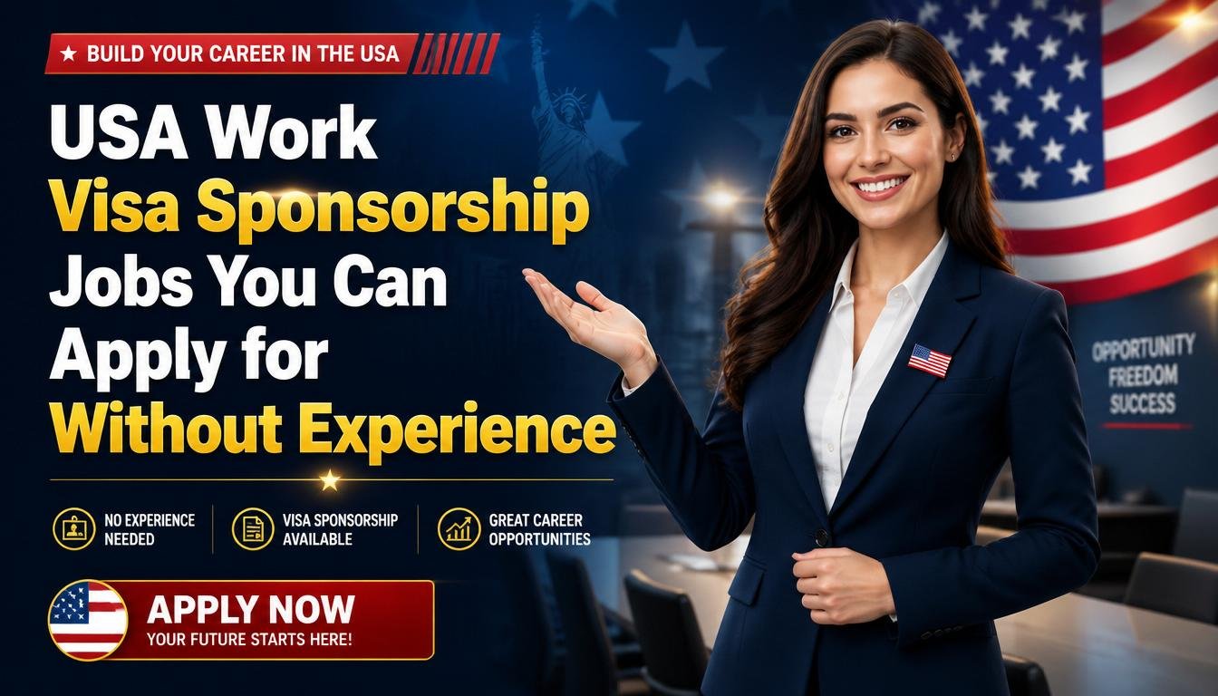 USA Work Visa Sponsorship Jobs You Can Apply for Without Experience